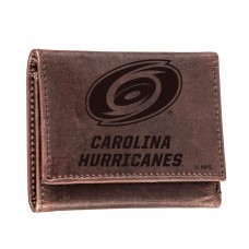 Кошелек Carolina Hurricanes Brown Leather Tri-Fold