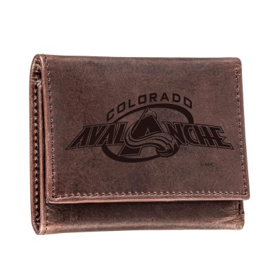 Кошелек Colorado Avalanche Leather Tri-Fold - Brown