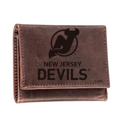 Кошелек New Jersey Devils Leather Tri-Fold - Brown