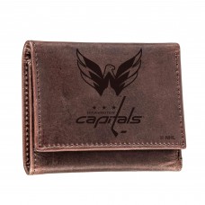Кошелек Washington Capitals Brown Leather Tri-Fold
