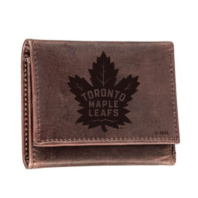 Кошелёк Toronto Maple Leafs Leather Tri-Fold - Brown