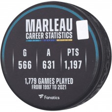 Шайба с автографом Patrick Marleau San Jose Sharks Fanatics Authentic Career Stats - Limited Edition of 112