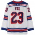 Adam Fox New York Rangers Autographed Fanatics Authentic White adidas Authentic Jersey with No Quit in NY Inscription