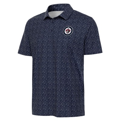 Winnipeg Jets Antigua Figment Polo - Navy