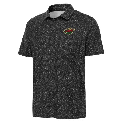 Поло Minnesota Wild Antigua Figment - Black
