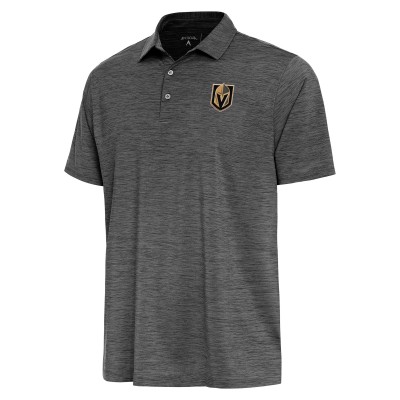 Поло Vegas Golden Knights Antigua Layout - Heather Black