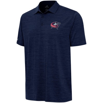 Поло Columbus Blue Jackets Antigua Layout - Heather Navy