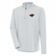 Толстовка на короткой молнии Minnesota Wild Antigua Tidy - Heather Gray