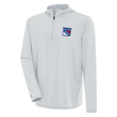 Кофта на короткой молнии New York Rangers Antigua Tidy - Heather Gray