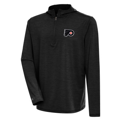 Толстовка Philadelphia Flyers Antigua Tidy Quarter-Zip - Heather Black