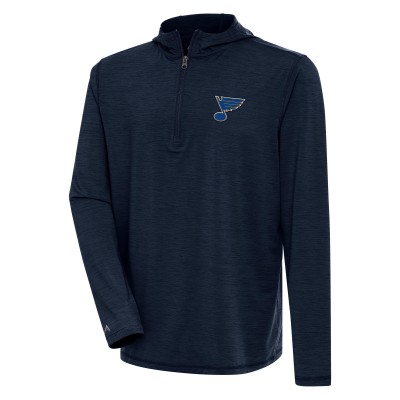 Толстовка St. Louis Blues Antigua Tidy Quarter-Zip - Heather Navy