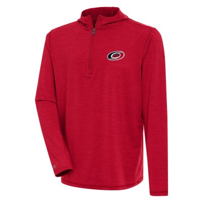 Толстовка Carolina Hurricanes Antigua Tidy Quarter-Zip - Heather Red