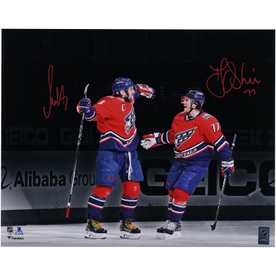 Alex Ovechkin and T.J. Oshie Washington Capitals Autographed Fanatics Authentic 16 x 20 Dual Celebration Photograph