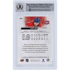 Kirby Dach Montreal Canadiens Autographed 2022-23 Upper Deck Extended Series #574 Beckett Fanatics Witnessed Authenticated 10 Card