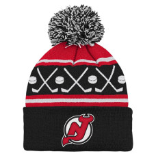 Джерси для дошкольника New Devils Black Faceoff Cuffed Knit Hat with Pom Джерси для дошкольника New Devils Black Faceoff Cuffed Knit Hat with Pom