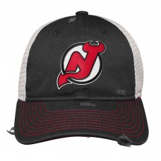 Подростковая New Jersey Devils Black Slouch Trucker Adjustable Hat