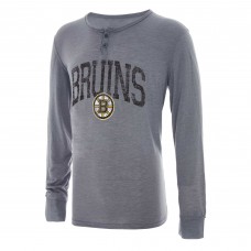 Футболка с длинным рукавом Boston Bruins Concepts Sport Takeaway Henley - Gray