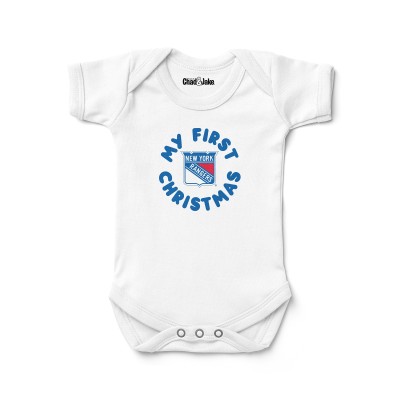 Newborn & Малышам New York Rangers Chad & Jake White First Christmas Bodysuit