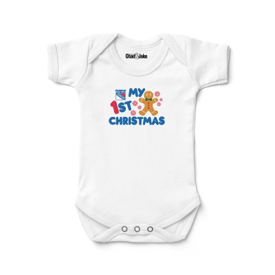 Newborn & Малышам New York Rangers Chad & Jake White Gingerbread Christmas Bodysuit