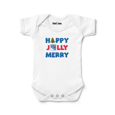 Newborn & Малышам New York Rangers Chad & Jake White Jolly Christmas Bodysuit