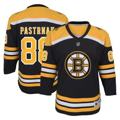 Игровая джерси Youth Boston Bruins David Pastrnak Black Home Replica Player