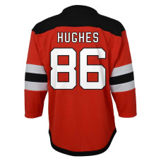 Джерси для малыша New Devils Jack Hughes Red Home Replica
