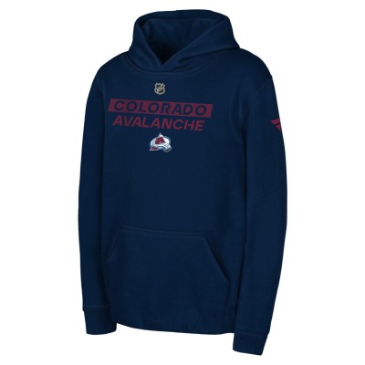 Толстовка Подростковая Colorado Avalanche Navy Authentic Pro Wordmark Fleece