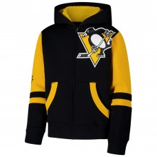 Толстовка на молнии Подростковая Pittsburgh Penguins Black Face Off