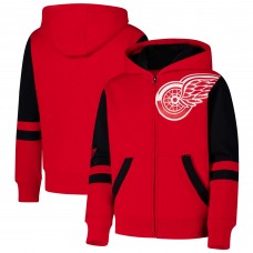 Толстовка на молнии Detroit Red Wings Youth Face Off - Red