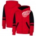 Толстовка на молнии Detroit Red Wings Youth Face Off - Red