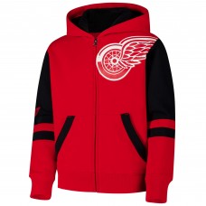 Толстовка на молнии Detroit Red Wings Youth Face Off - Red