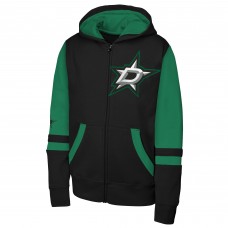 Подростковая Dallas Stars Black Face Off Full-Zip Hoodie