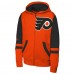 Толстовка на молнии Подростковая Philadelphia Flyers Orange Face Off