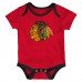Newborn & Малышам Chicago Blackhawks Legend Three-Piece Bodysuit Set