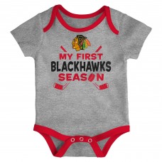 Newborn & Малышам Chicago Blackhawks Legend Three-Piece Bodysuit Set