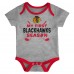 Newborn & Малышам Chicago Blackhawks Legend Three-Piece Bodysuit Set