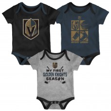 Newborn & Малышам Vegas Golden Knights Legend Three-Piece Bodysuit Set