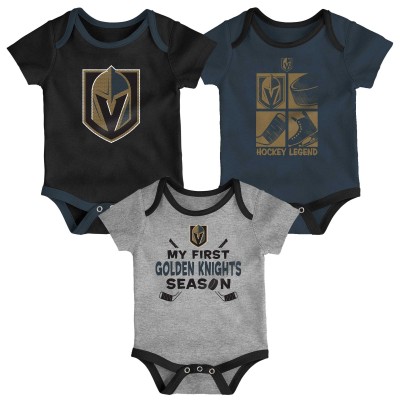 Newborn & Малышам Vegas Golden Knights Legend Three-Piece Bodysuit Set