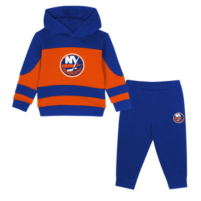Toddler New York Islanders Navy/Orange Puck Hero Fleece Hoodie and Sweatpants Set