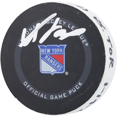 Шайба с игры Adam Fox New York Rangers Autographed Fanatics Authentic from January 19, 2022 vs. Toronto Maple Leafs - Second of Two Goals Scored