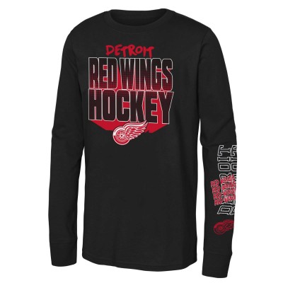 Футболка с длинным рукавом Detroit Red Wings Youth Standout - Black