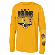 Футболка с длинным рукавом Youth Boston Bruins Gold Standout