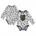 Малышам Vegas Golden Knights White Quick Learner Long Sleeve Bodysuit