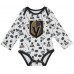 Малышам Vegas Golden Knights White Quick Learner Long Sleeve Bodysuit
