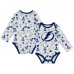 Малышам Tampa Bay Lightning White Quick Learner Long Sleeve Bodysuit