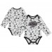 Малышам Los Angeles Kings White Quick Learner Long Sleeve Bodysuit