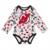 Малышам New Jersey Devils White Quick Learner Long Sleeve Bodysuit