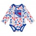 Малышам New York Rangers White Quick Learner Long Sleeve Bodysuit