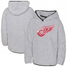 Толстовка Detroit Red Wings Girls Youth Ultimate Teddy Fleece - Heather Gray