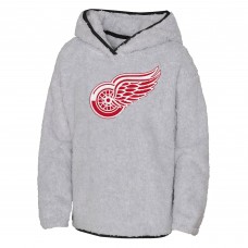 Толстовка Detroit Red Wings Girls Youth Ultimate Teddy Fleece - Heather Gray
